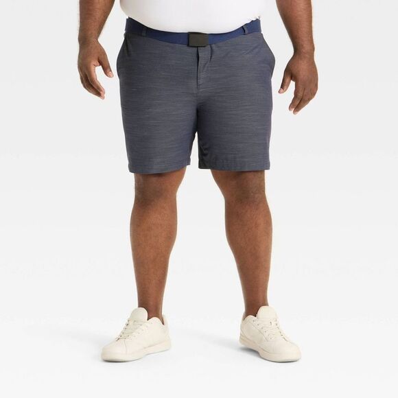 All In Motion - Men's Big Golf Shorts 7" - All In Motion Navy Blue Navy Blue - Picture 1 of 3